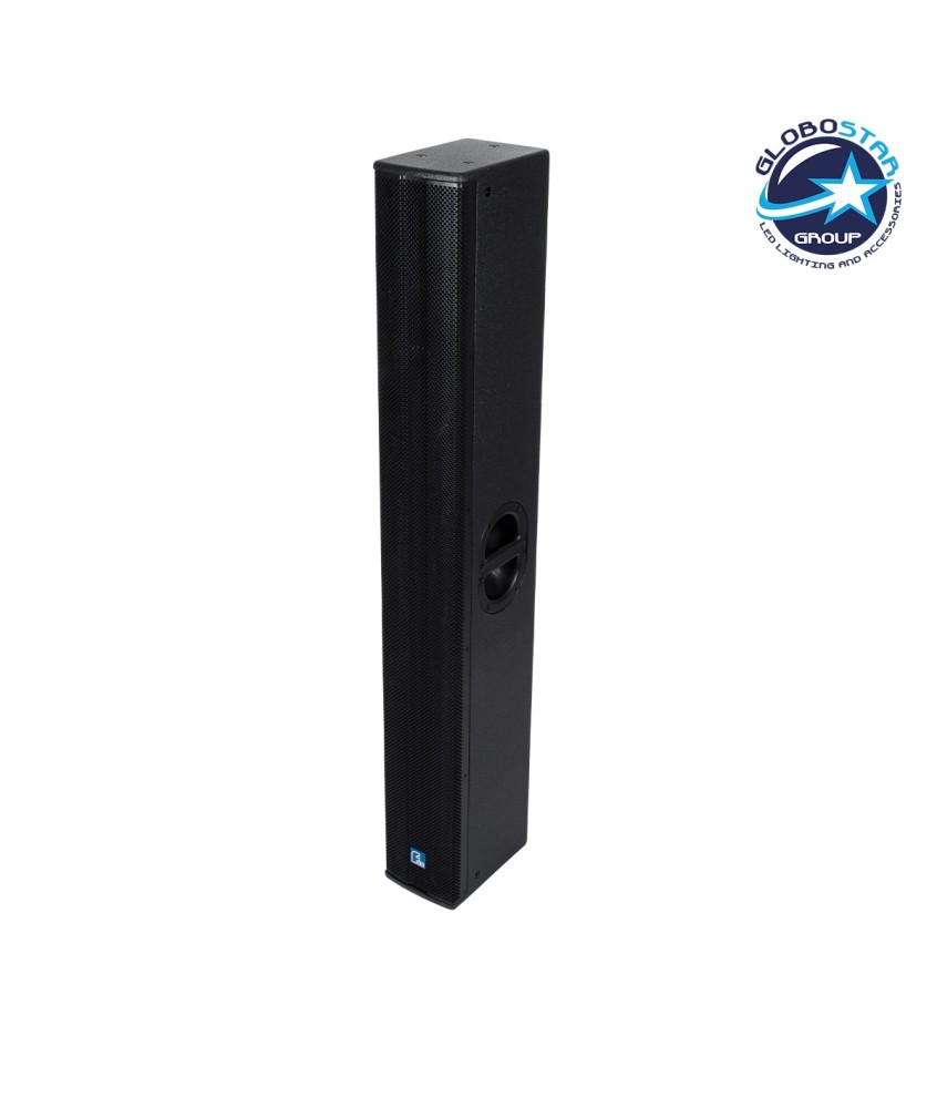 GloboStar® FDB K806 98027 PA Speaker - Παθητικό Ηχείο Column Κολωνάτο Επιτοίχιο & Επιδαπέδιο 6Ω - 480W RMS (1920W Peak) - 6 x 6" Inches Mid & 2 x 1.7" Inches HF - IP20 - Μαύρο - Μ15.8 x Π24.2 x Υ129cm
